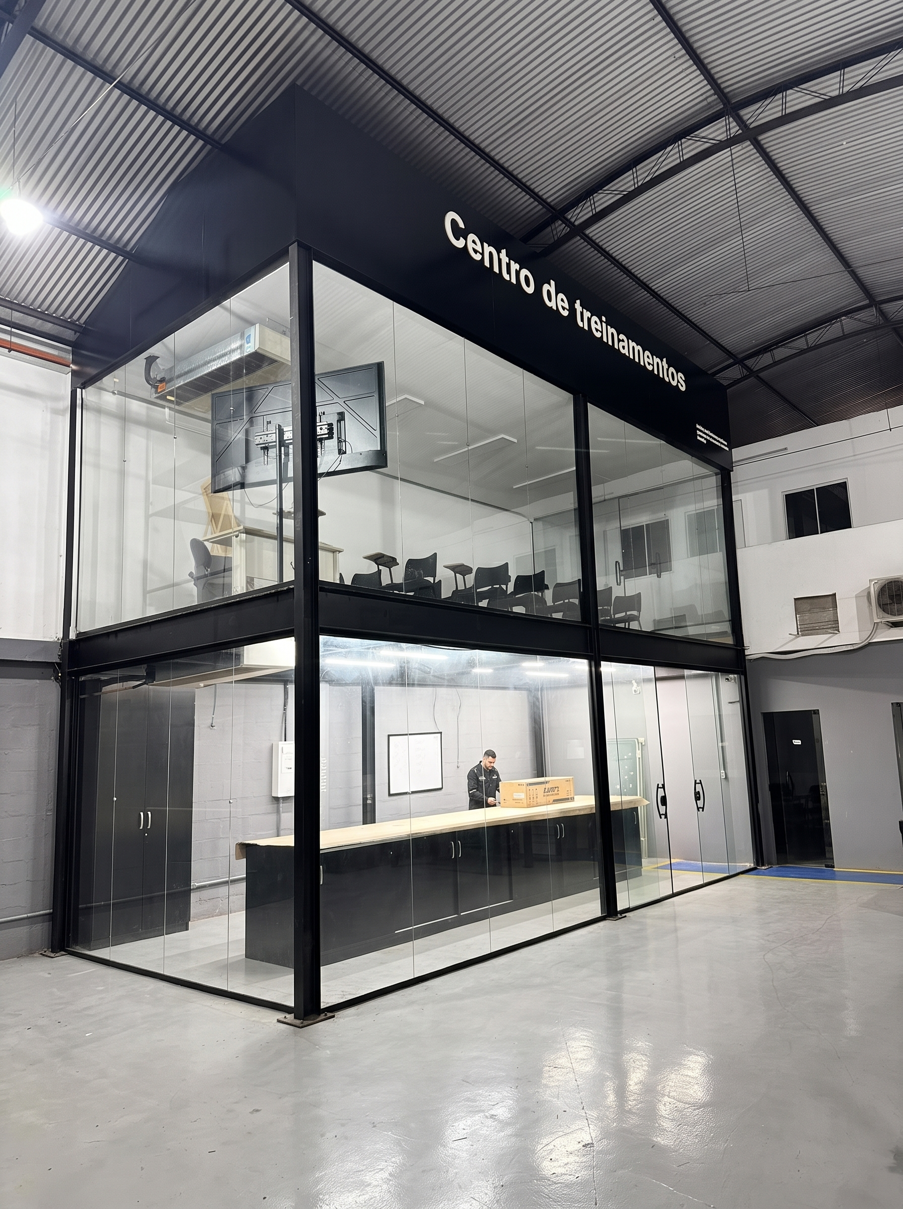Cabine de Vidro de 2 Andares